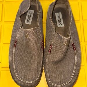 Olukai Moloa Kapa 10368-1363 Slip On Canvas Shoes Casual Dark Wood Gray - 10